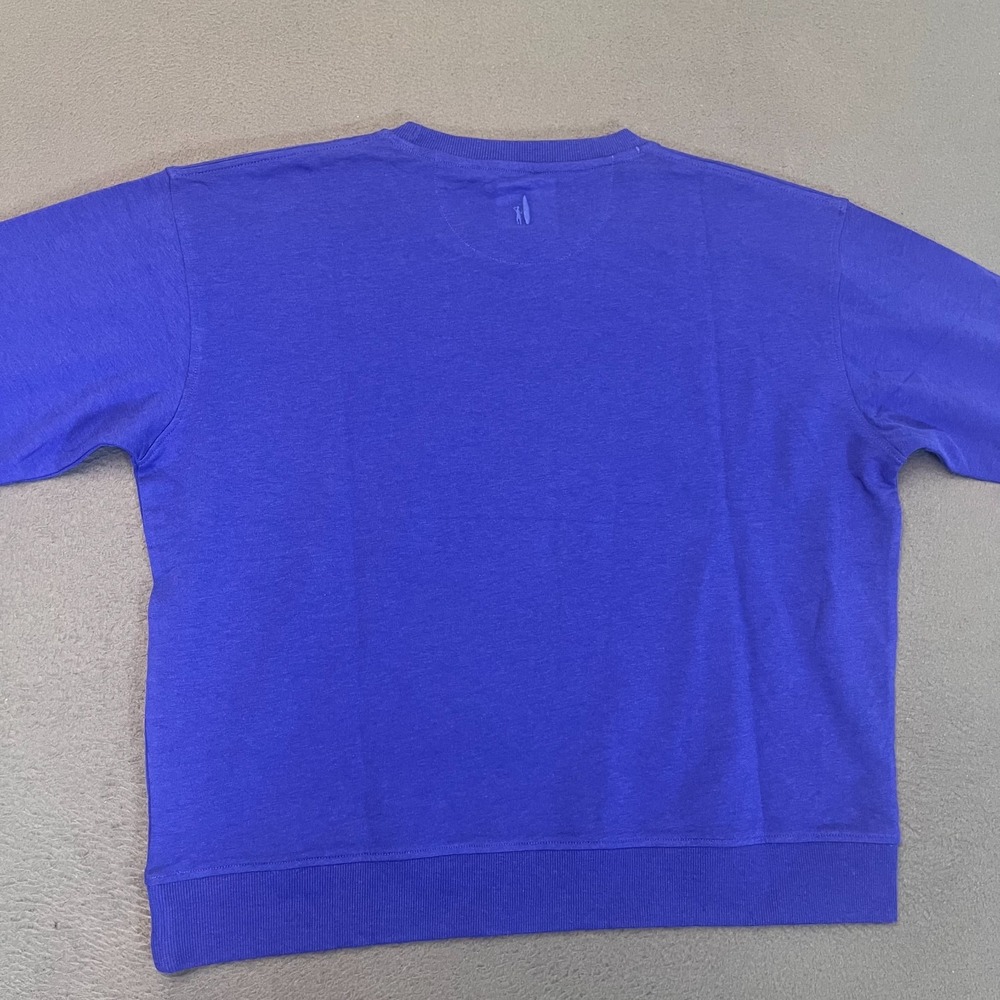 Johnnie-O‎ Womens Sz Lg Penny Sweatshirt Pullover Royal 2 Blue Cotton Modal Golf - Picture 7 of 8